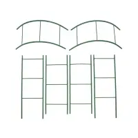 Арка садовая, 240&times;125&times;36.5 см, для вьющихся растений, металлическая, зелёная, Greengo