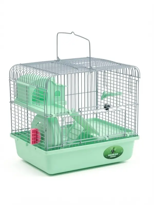 Клетка для грызунов &laquo;Пижон&raquo;, 27&times;21&times;27 см, с наполнением, зелёная