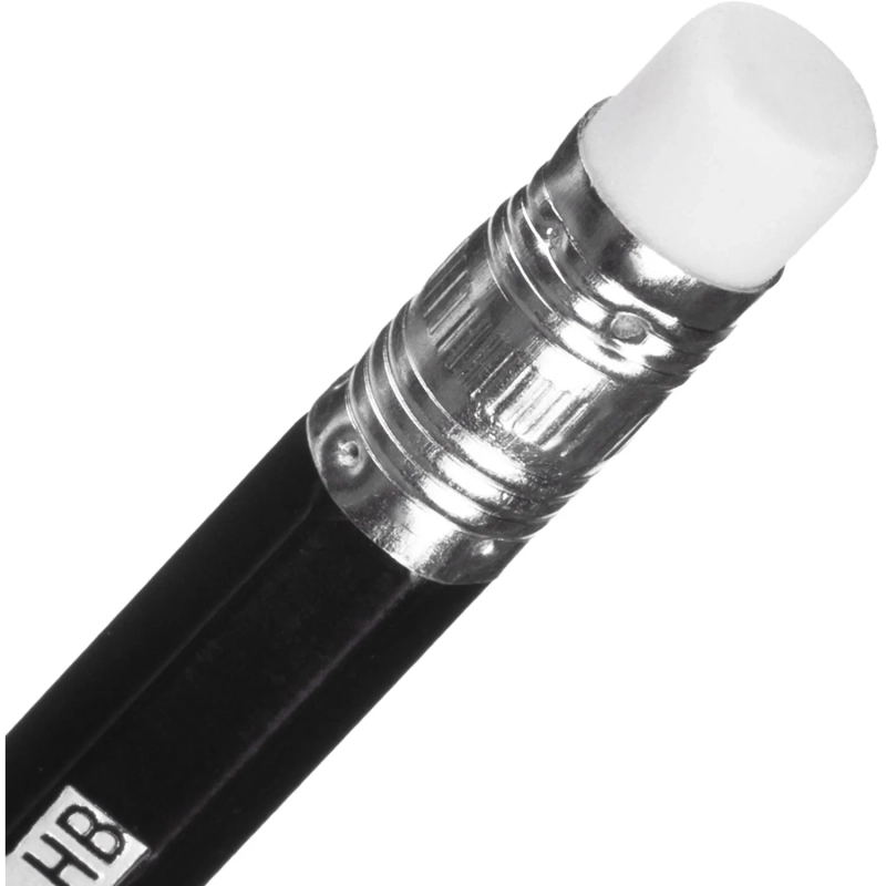 Карандаш чернографитный Выбор есть, НВ, пластик, с ласт, черн.корп,12шт/уп