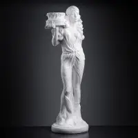 Фигура - подставка &laquo;Восточная красавица&raquo; белая, 30&times;27&times;90 см