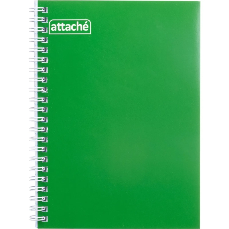 Бизнес-тетрадь А5 80л&nbsp; ATTACHE, спираль, т.-зеленый, блок 60г, обложка 215г