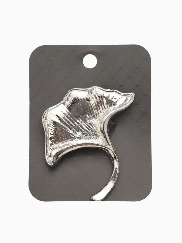 Брошь  Брошь "Цветок каллы", цвет серебро