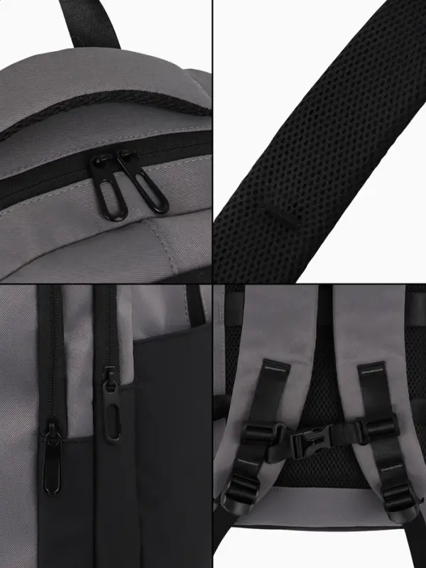 Рюкзак, водонепроницаемое дно, 2 отделения, 3 кармана, 31&times;14.5&times;45 см, серый