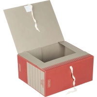 Короб архивный на завязках 150 мм, красн