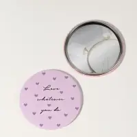 Зеркало карманное &laquo;Надписи&raquo;, d=7 см, цвет МИКС