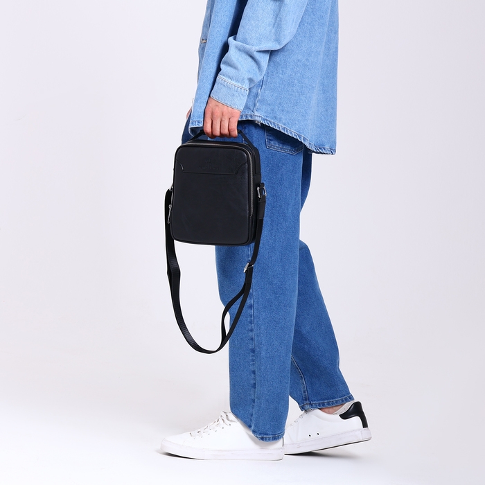 Сумка мужская, цвет чёрный Сумка мужская, цвет чёрный