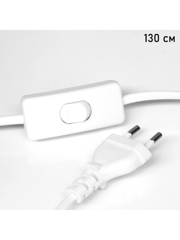 Лампа настольная Лампа настольная "Риф" 1х40Вт Е27 серый/белый 20х20х32см