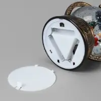 Фигура светодиодная фонарь "Дед мороз у елки", 19х11х9,5 см, AAAx3, Т/БЕЛЫЙ