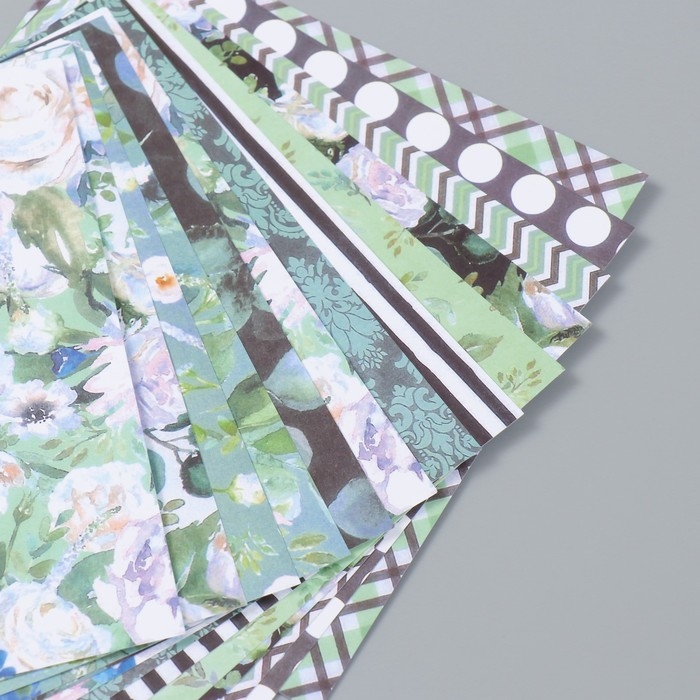 Набор бумаги для скрапбукинга 12 лист 12 дизайнов Набор бумаги для скрапбукинга 12 лист 12 дизайнов "Привет, весна!" 160 гр 15,2х15,2 см