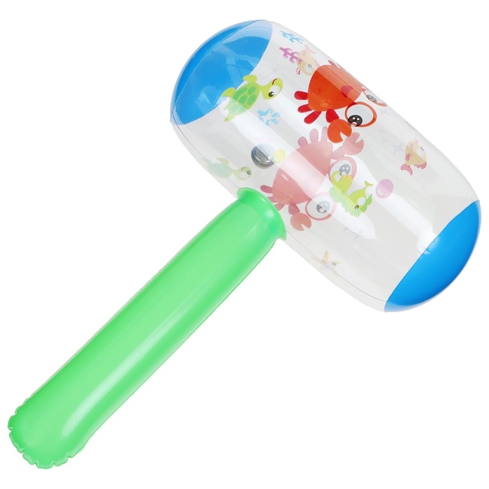 Игрушка надувная «Молоток», со звуком, 40 см, цвета МИКС Игрушка надувная «Молоток», со звуком, 40 см, цвета МИКС