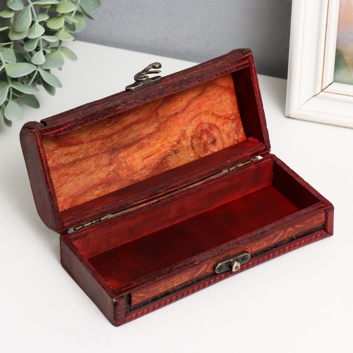 Шкатулка-купюрница дерево Шкатулка-купюрница дерево "Листья" 5,5х17,5х8 см