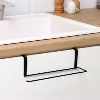 Держатель для полотенец на дверцу Доляна, 3 см, подвесной, 24.5&times;8.5&times;7 см, чёрный
