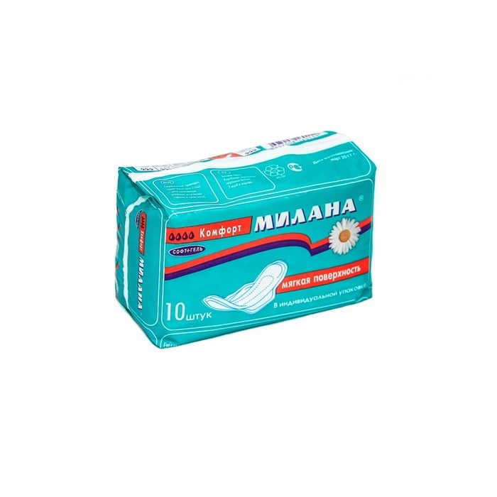 Прокладки Милана Комфорт Софт+Гель, 10 шт. Прокладки Милана Комфорт Софт+Гель, 10 шт.