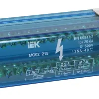 Шина на DIN-рейку в корпусе (кросс-модуль) L+PEN 2х15