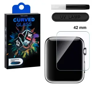 Защитное стекло Apple Watch 42mm UV Glue