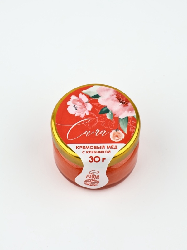 Крем-мёд "Сияй" с клубникой, 30 г