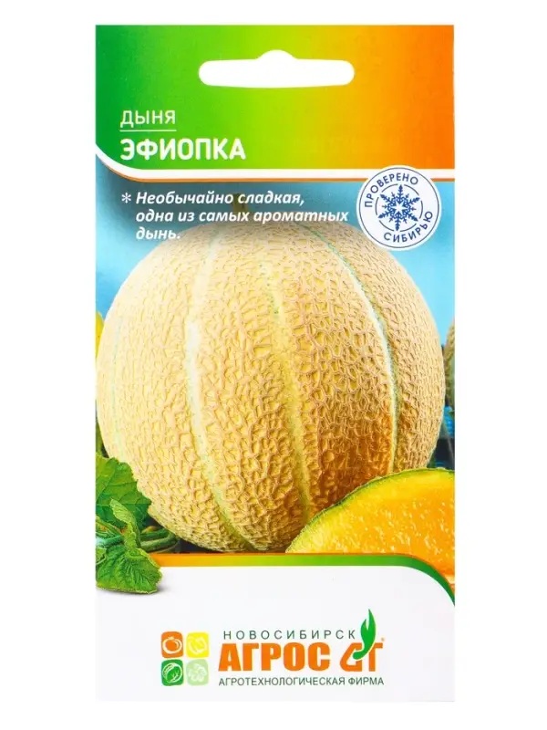 Семена Дыня &laquo;Эфиопка&raquo;, 10 шт., &laquo;Агрос&raquo;