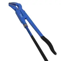 Ключ трубный рычажный ТУНДРА, полукруглый зажим 45&deg;, раскрытие до 50 мм, №2, 1 1/2"