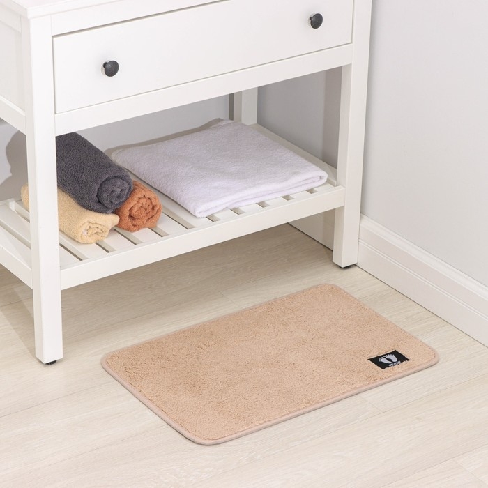 Коврик для дома Доляна «Искушение», 40×60 см, цвет бежевый Коврик для дома Доляна «Искушение», 40×60 см, цвет бежевый