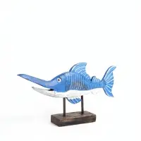 Фигура на подставке &laquo;Рыба-меч&raquo;, 52&times;9&times;25 см, дерево