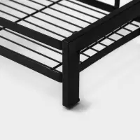 Полка для кухни 2-х ярусная Доляна, 33.5&times;20.5&times;39 см, чёрная