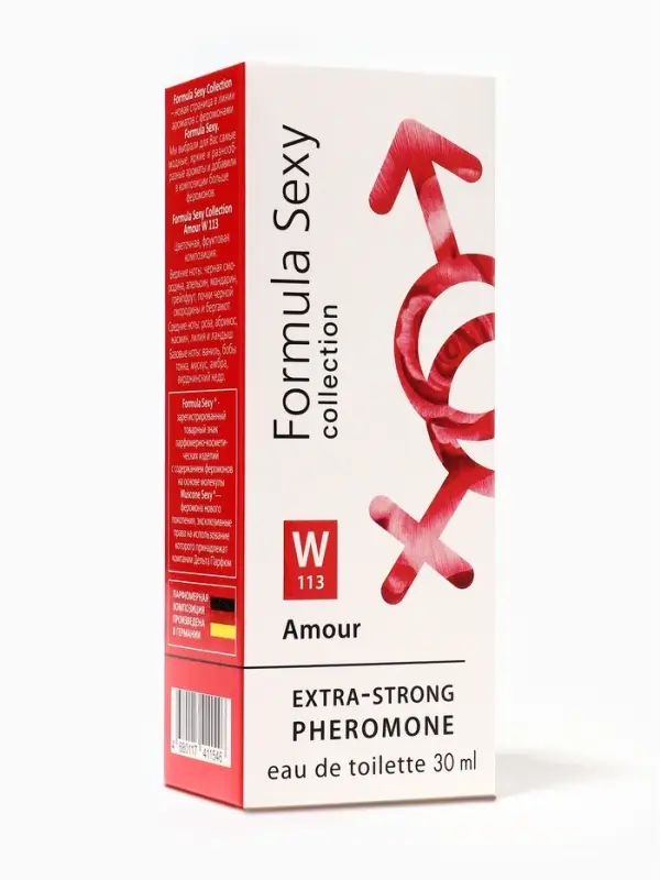 Туалетная вода женская с феромонами Formula Sexy collection Amour W113, 30 мл