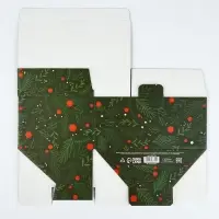 Коробка подарочная новогодняя складная &laquo;С Новым годом&raquo;, 22&times;15&times;10 см