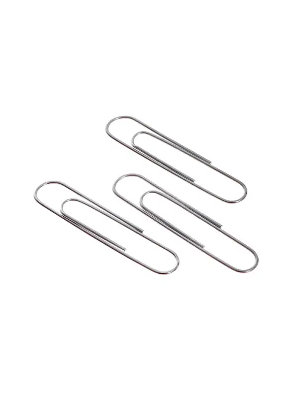 Скрепки 50 мм оцинкованные в пластиковой тубе 300 штук