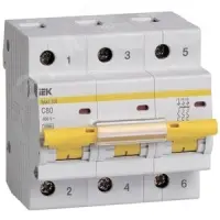 KARAT Автоматический выключатель ВА47-100 3P C 80А 10кА IEK