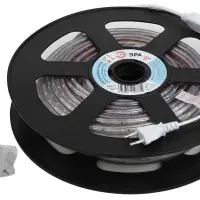 Лента светодиодная 4,8Вт/м 220В 6500К IP67 60LED/м LS2835-4,8-60-220-6500К-IP67-20m