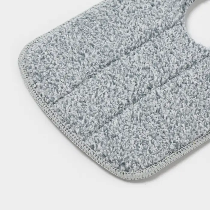 Насадка для швабры Raccoon, с вырезом, микрофибра, прямоугольная, 30&times;14.5 см, серая