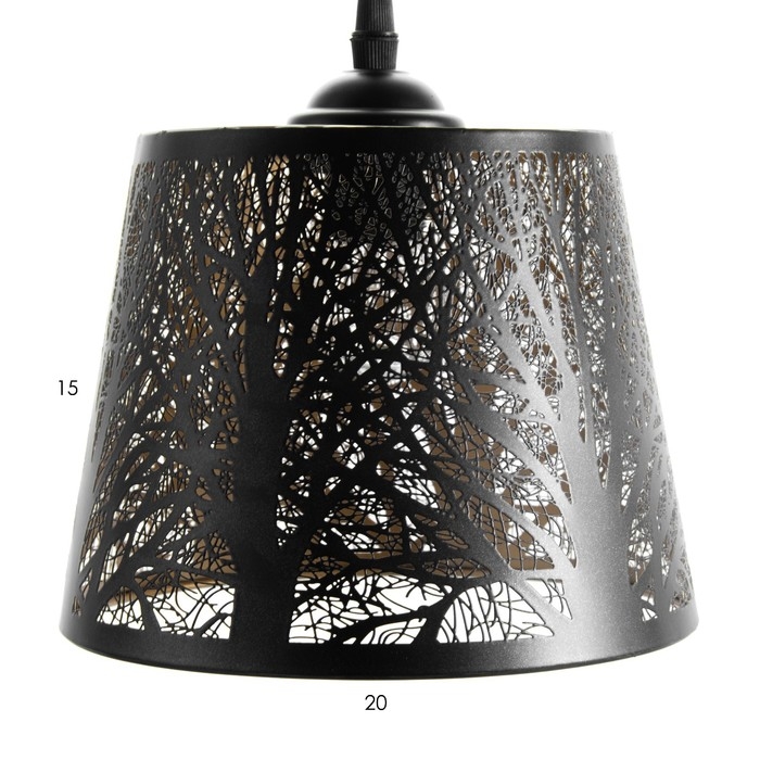 Светильник BayerLux "Чаща" 3хЕ27 40Вт черный 40х40х20-90см