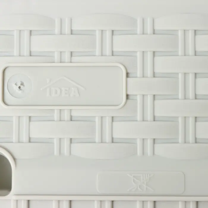 Ящик для цветов балконный &laquo;Ротанг&raquo;, 38.5 см, белый