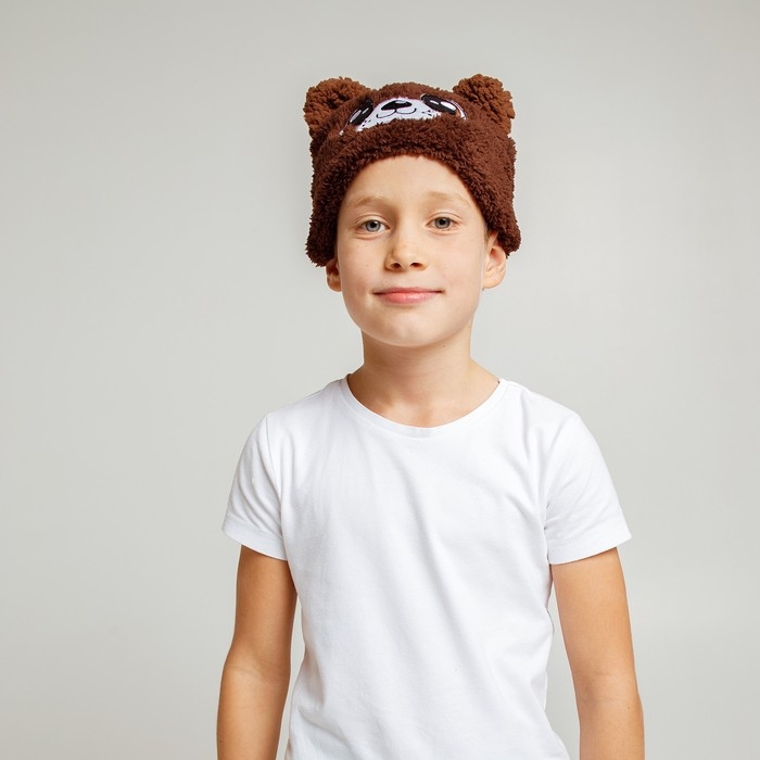 Карнавальная шапочка «Весёлые зверята: мишка», р. 52–54 Карнавальная шапочка «Весёлые зверята: мишка», р. 52–54