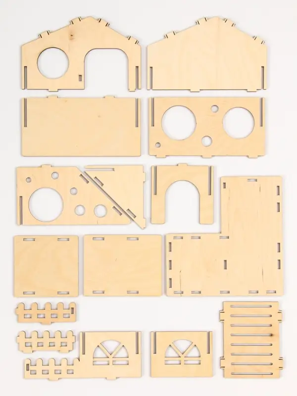 Домик для грызунов, 16 х 15,2 х 18 см
