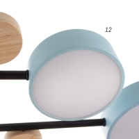 Люстра с ПДУ 2296/6BL LED 144Вт 3000-6000К синий 80х59х14 см BayerLux