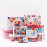 Набор коробок 10 в 1 &laquo;С Днем Рождения!&raquo;, 30.5&times;20&times;13 - 12&times;6.5&times;4 см