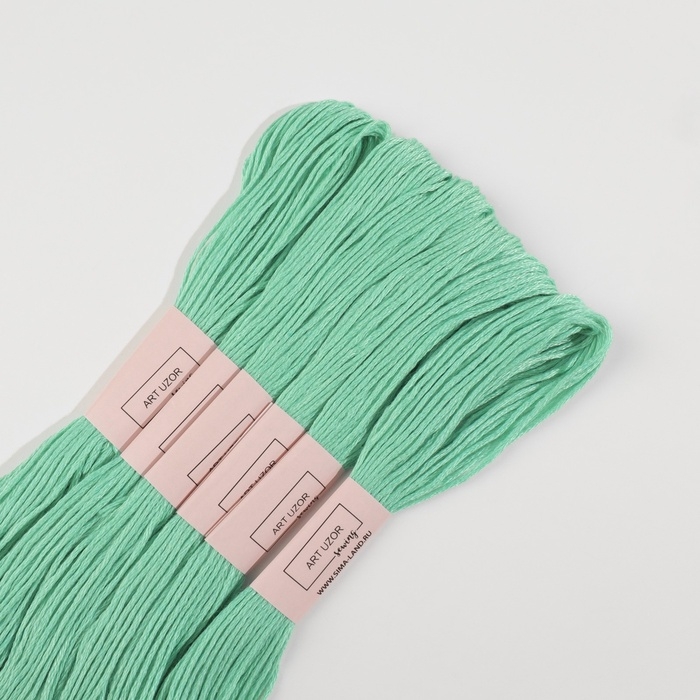 Набор ниток мулине №959, 8 ± 1 м, 6 шт, цвет морская вода