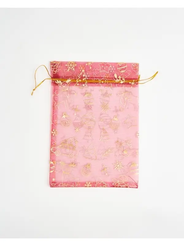 Мешочек подарочный органза «Новогоднее настроение», 16 × 24 см Мешочек подарочный органза «Новогоднее настроение», 16 × 24 см