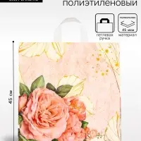 Пакет подарочный &laquo;Искушение&raquo;, полиэтиленовый с петлевой ручкой, 42&times;45 см, 45 мкм