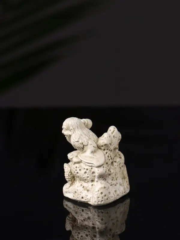 Фигурки декоративные «Нэцкэ», набор 5 шт., 20×10×7 см, бежевая Фигурки декоративные «Нэцкэ», набор 5 шт., 20×10×7 см, бежевая