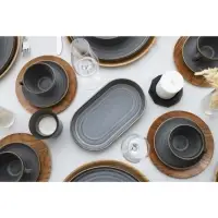 Блюдо Magistro Urban, 260 мл, 18&times;9.8&times;2.5 см, овальное, фарфор, серый