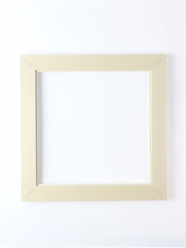Рама для картин и зеркал Elegance de Lumi, пластик, 40&times;40 см, белая с серебром