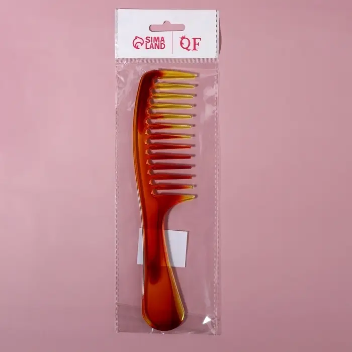Расчёска, 22×5 (±1) см, цвет «янтарный» Расчёска, 22×5 (±1) см, цвет «янтарный»