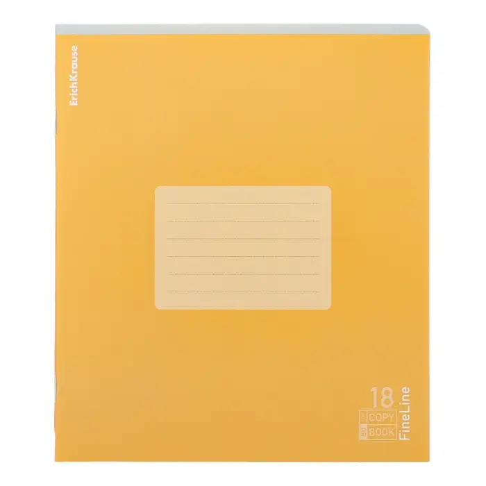 Тетрадь 18 листов в линейку, ErichKrause FineLine, обложка мелованный картон, МИКС