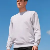 Свитшот унисекс Columbia, серый меланж, размер 5XL