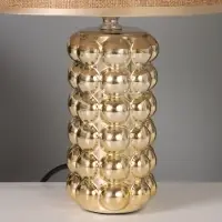 Лампа настольная RISALUX &laquo;Бабл&raquo;, 40 Вт, Е14, золотистая, 22&times;22&times;32 см