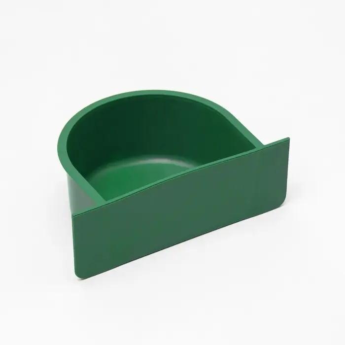 Кормушка для птиц, 10.6&times;8.3&times;3.6 см, пластик, зелёная