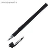 Ручка гелевая Calligrata, чёрный стержень, узел 0.5 мм, покрытие Soft-touch
