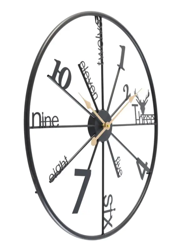 Часы настенные интерьерные &laquo;Рединг&raquo;, серия: Лофт, металл, бесшумные, плавный ход, d=59 см, от батарейки 1&times;АА